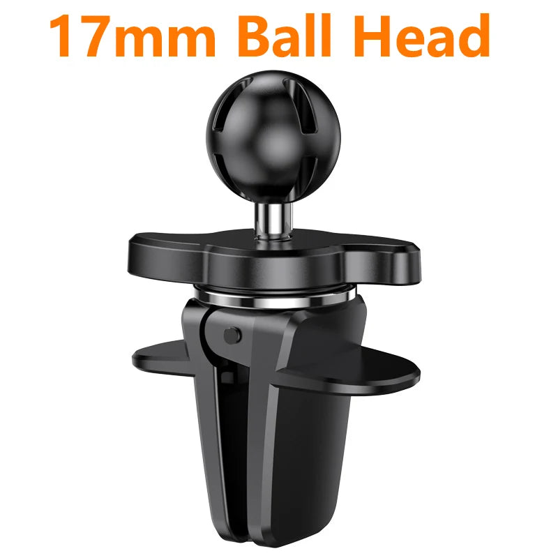 17mm Ball Head Car Air Vent Clip Phone Mount | Universal Fit Car Phone Mount SPOT black