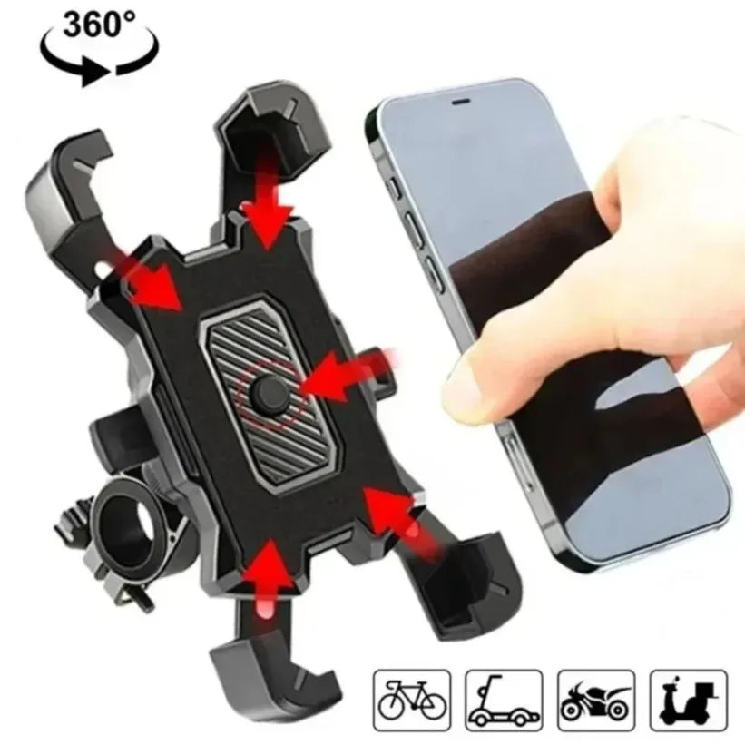 360° Motorcycle Bicycle Phone Mount – Handlebar Holder Phone Handlebar Mount SPOT