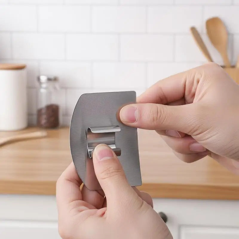 Stainless Steel Finger Guard – Safe Kitchen Cutting Protector Kitchen Safety Guard SPOT