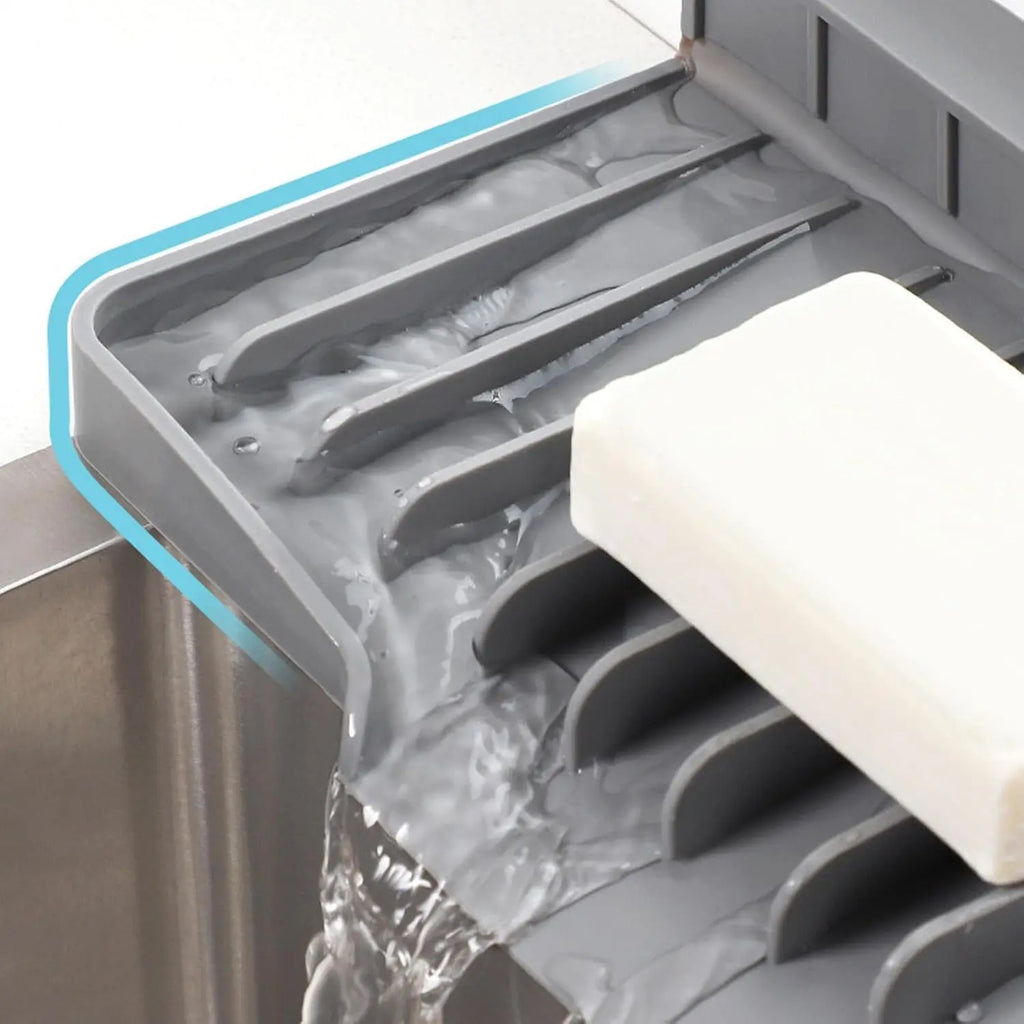 Silicone Faucet Drying Mat – Sink Splash Guard & Drain Pad Faucet Drainage Mat SPOT