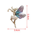 Butterfly Fairy Crystal Brooch Pin – Fashion Jewelry Gift Fashion Brooch Pin SPOT one size