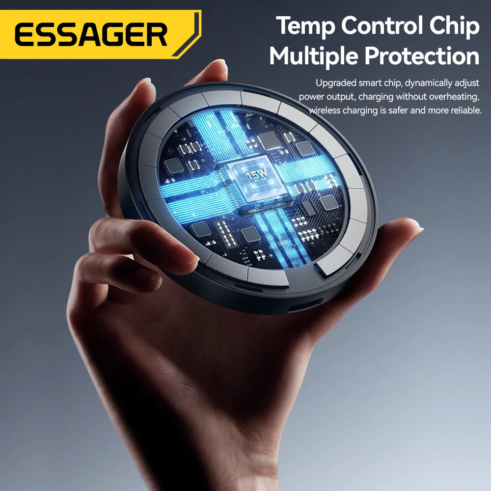 Essager 2-in-1 Magnetic Wireless Charger 15W with Stand Wireless Charger Stand SPOT