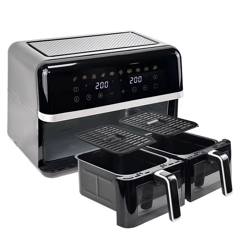 DUTRIEUX 9L Dual Basket Digital Air Fryer – 2800W Touch Screen Dual Basket Air Fryer SPOT
