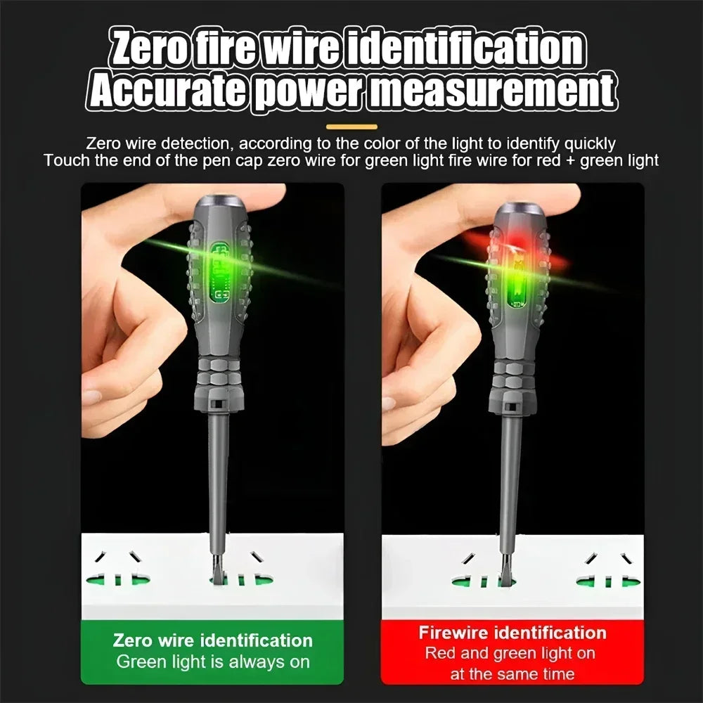 2-in-1 Voltage Tester Pen Set – Slotted & Phillips Screwdriver Voltage Tester Pen SPOT