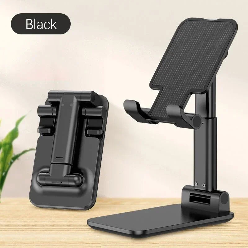 Foldable Tablet & Phone Stand – Adjustable Desktop Mount Tablet Phone Stand SPOT Black
