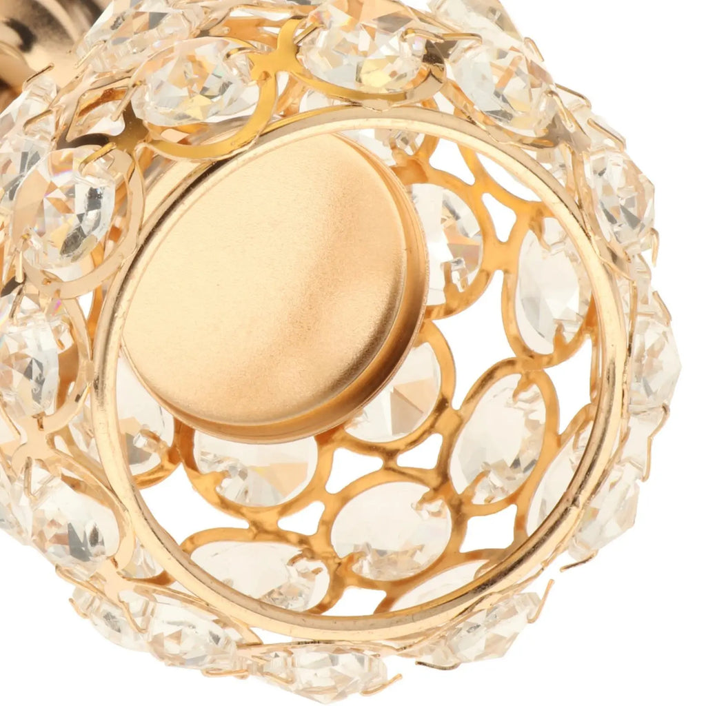 Tall Crystal Candle Holder – Gold & Silver Glass Centerpiece Crystal Candle Holder SPOT