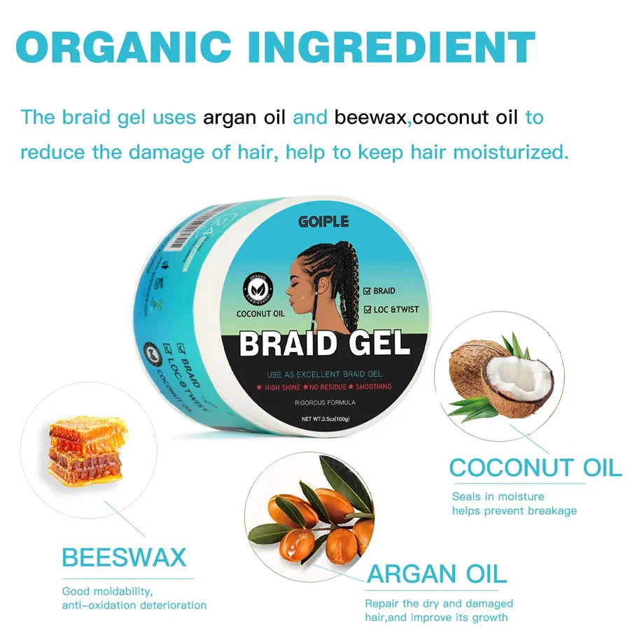 Goiple Tea Tree Mint Braiding Gel – Edge Control & Frizz Smooth Hair Braiding Gel SPOT