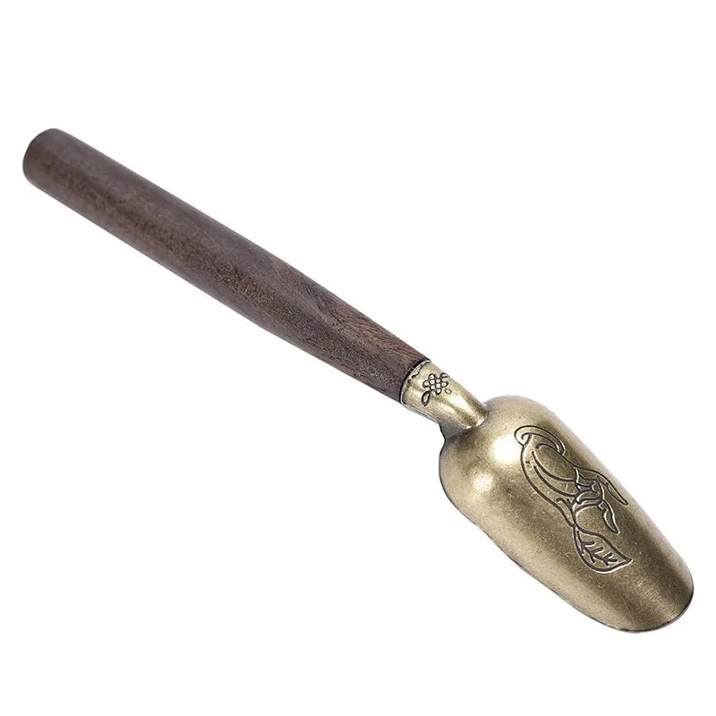 Ebony Wood Tea Scoop – Retro Kung Fu Tea Ceremony Spoon Tea Ceremony Spoon SPOT