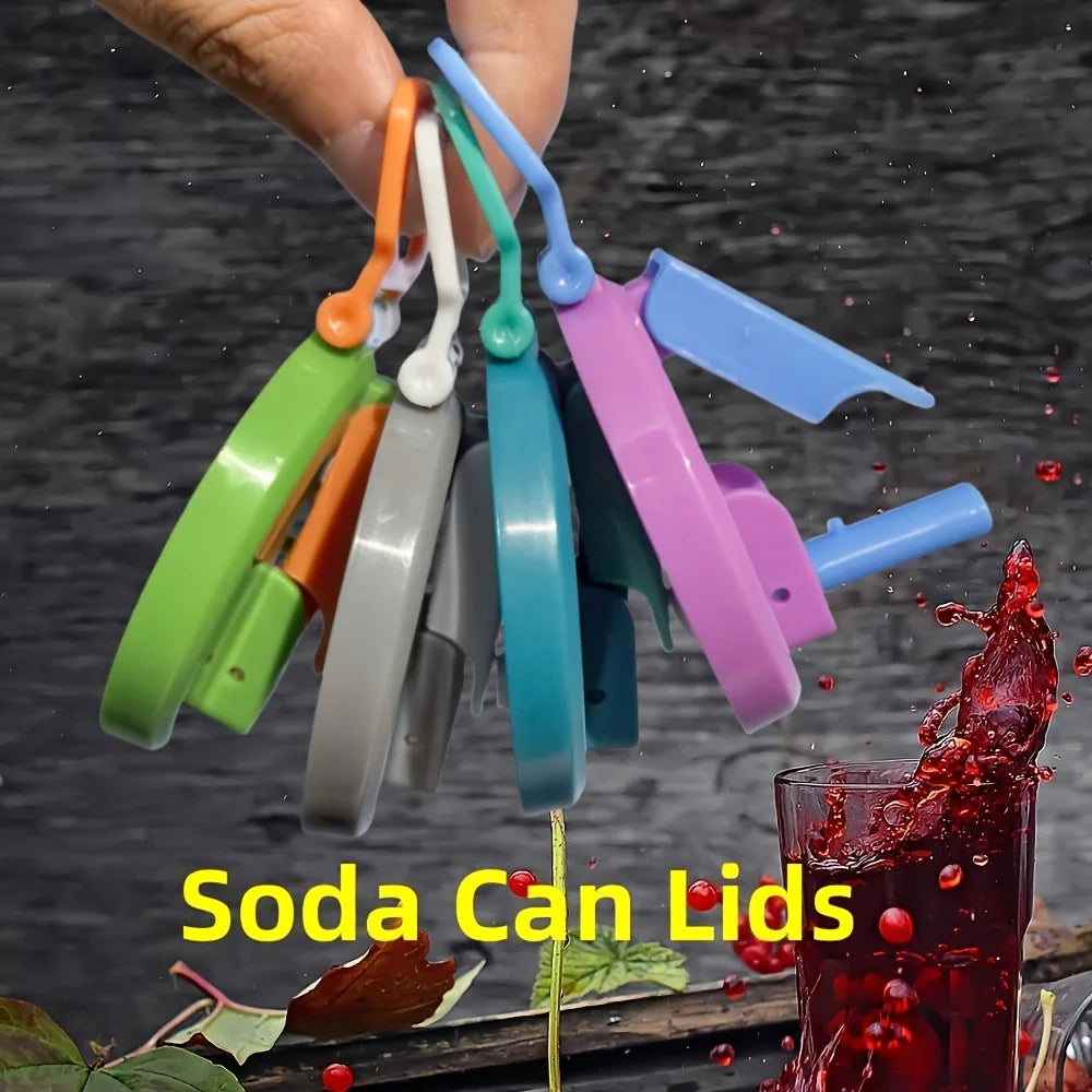 Reusable Can Lids with Straw – 4 Colors, BPA-Free PP Reusable Can Lid SPOT