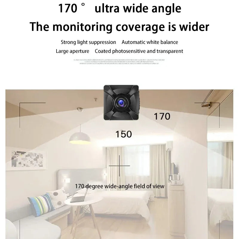 X5 Mini WiFi Camera 1080P – Night Vision & Motion Detection Mini Security Camera SPOT