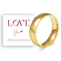 Round CZ Cubic Zirconia 18K Gold Stainless Steel Wedding Ring CZ Wedding Ring SPOT R-015G US Ring Size 05