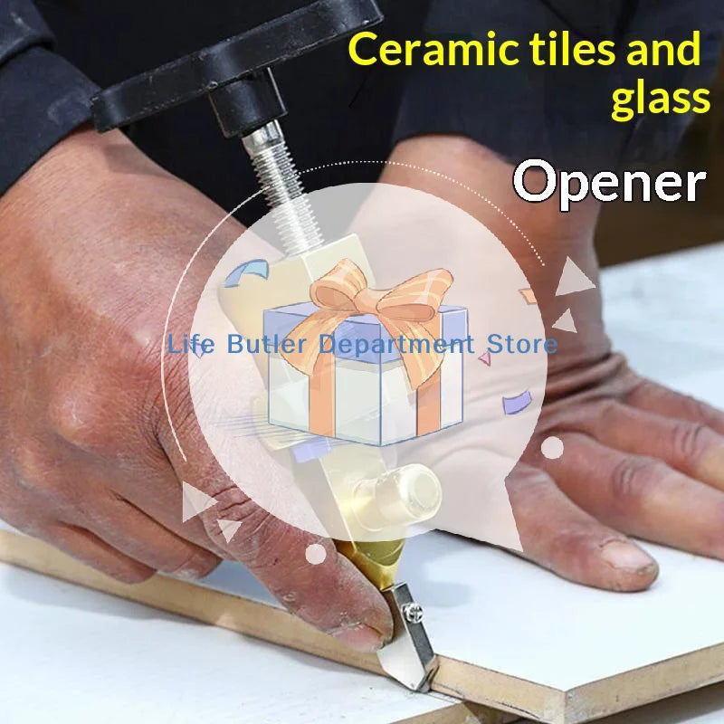 2-in-1 Glass & Ceramic Tile Cutter with Diamond Wheel Tile Cutting Tool SPOT