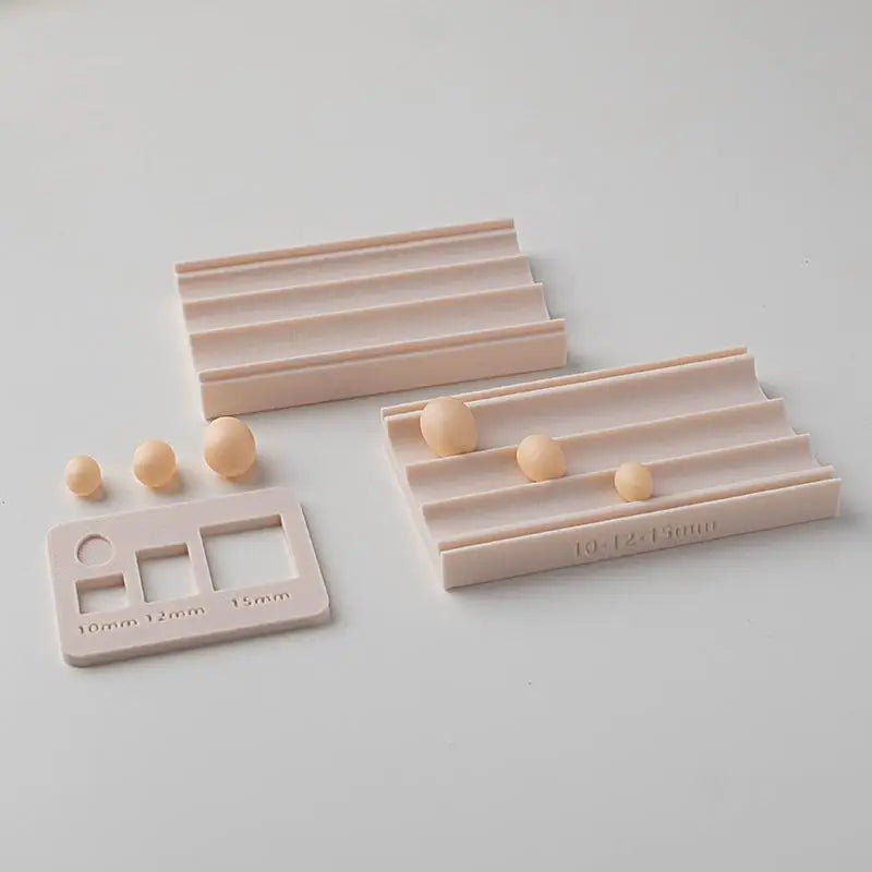 Polymer Clay Egg Mold Set – 3-Cavity Shaping Tool & Stencil Clay Craft Mold SPOT