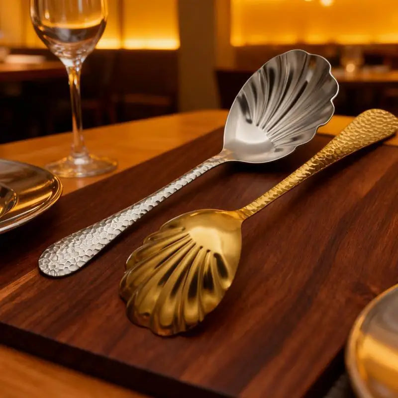 Stainless Steel Slotted Serving Spoon – 22CM Long Handle Slotted Serving Spoon SPOT