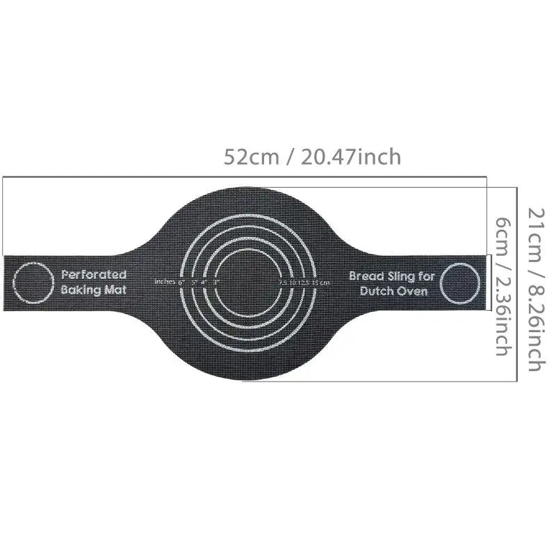 Perforated Silicone Bread Sling for Dutch Oven | Long Handle Bread Baking Sling SPOT