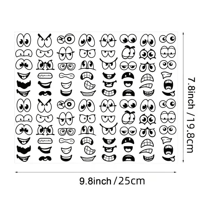 480/960pcs Cartoon Expression Stickers for Scrapbook & DIY Craft Sticker Pack SPOT
