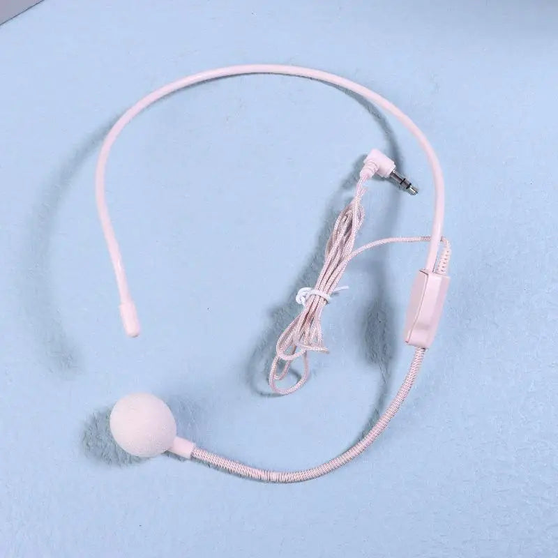 Wired 3.5mm Head-Mounted Headset Mic for Teaching & Lectures Headset Microphone SPOT