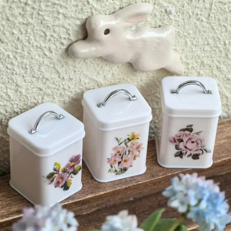3-Pack 1/6 Scale Miniature Dollhouse Coffee Tin Cans – DIY Dollhouse Accessories SPOT