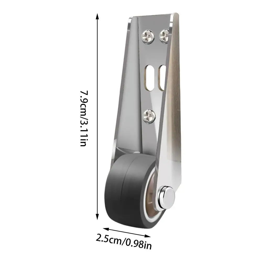 Side-Mount Silent Rubber Caster Wheel for Cabinets & Sliding Doors Furniture Caster Wheel SPOT a