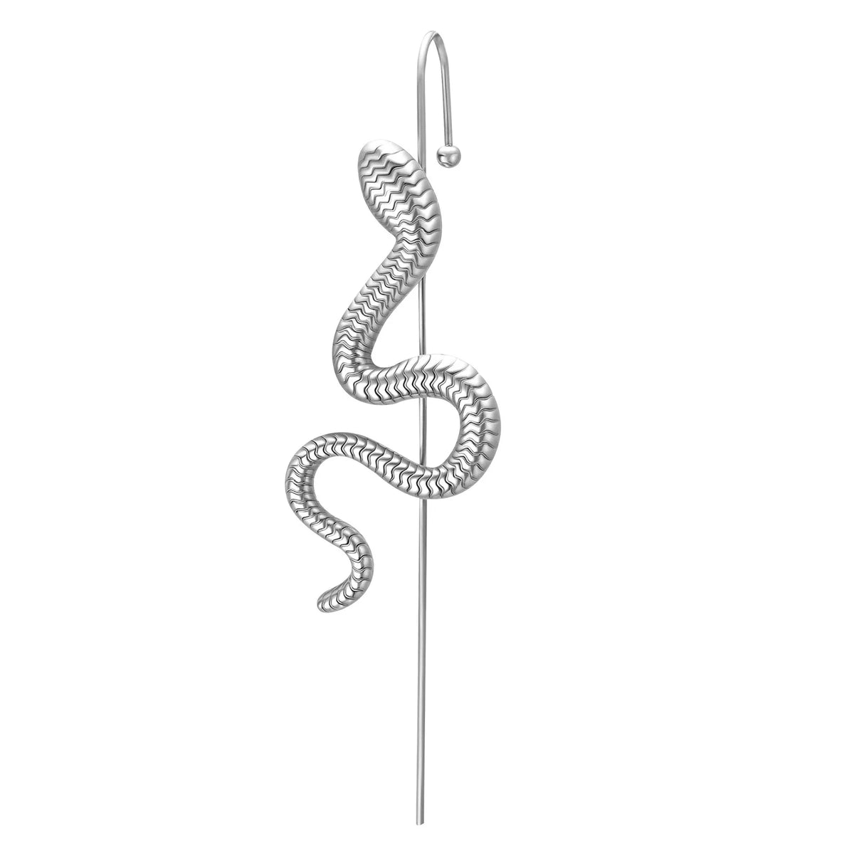 Snake Ear Crawler Hook Earring – Stainless Steel, Gold & Silver Crawler Hook Earring SPOT ED-846S02-1