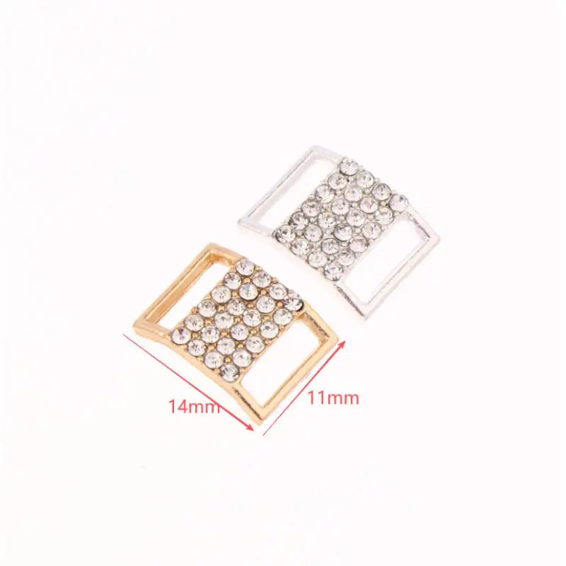 10-Pack Rhinestone Bikini Connector Buckles – Alloy DIY Jewelry Jewelry Making Findings SPOT