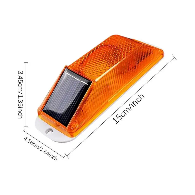 Solar Strobe Warning Light – Flashing Safety Beacon Solar Warning Light SPOT