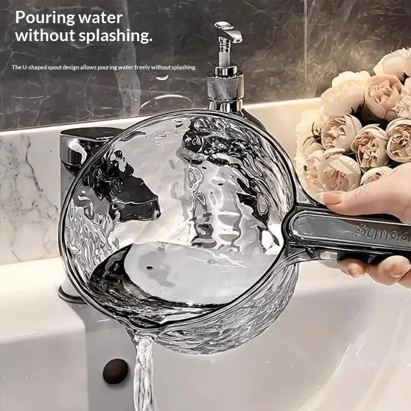 PP Glacier Texture Water Ladle – Non-Slip Kitchen & Camping Scoop Kitchen Water Ladle SPOT