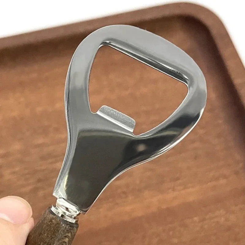 Wooden Handle Beer Bottle Opener – Stainless Steel Bottle Opener SPOT