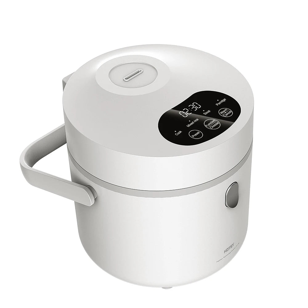 DUTRIEUX 0.8L Mini Rice Cooker – Digital Non-Stick Multicooker Mini Rice Cooker SPOT