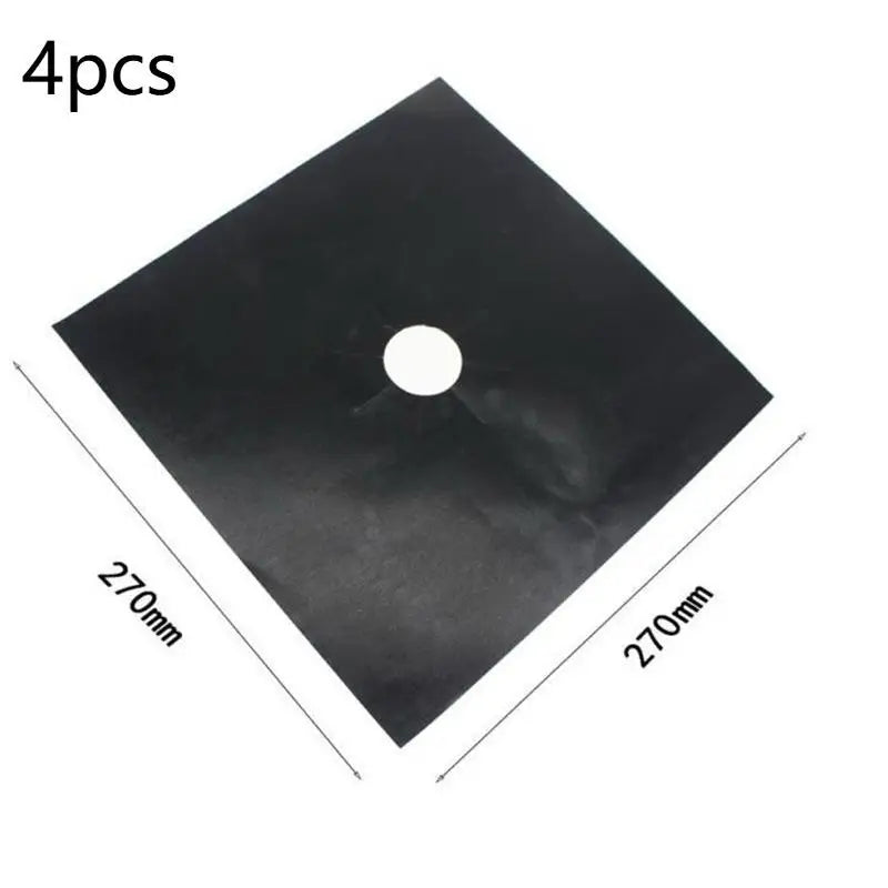 4-Pack Gas Stove Protector Mats – Heat-Resistant PTFE Fiberglass Stove Protector Mat SPOT A