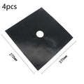 4-Pack Gas Stove Protector Mats – Heat-Resistant PTFE Fiberglass Stove Protector Mat SPOT A