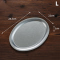 Retro Stainless Steel Oval Serving Plate | Multi-Size Platter Oval Serving Plate SPOT A1
