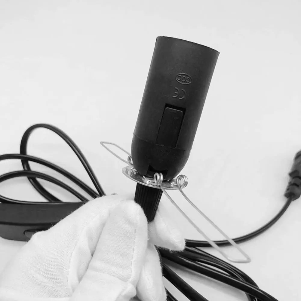 1.8m Salt Lamp Cord E14 Socket, On/Off Switch & EU Plug Lamp Cord Socket SPOT