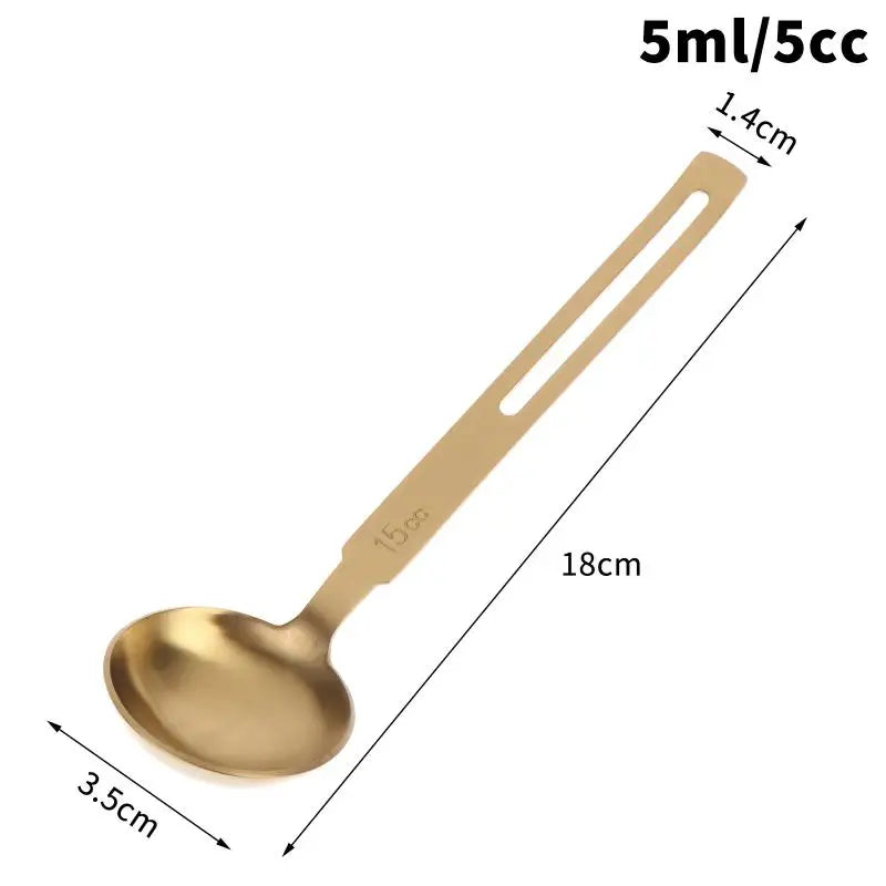 Stainless Steel Coffee Scoop 5/15ml – Dishwasher Safe Measuring Spoon Measuring Spoon SPOT Gold 5ml