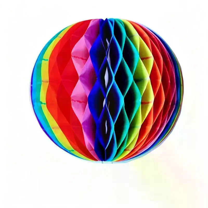Rainbow Honeycomb Paper Balls 15–30cm | Party Wedding Decor Party Decoration Ball SPOT