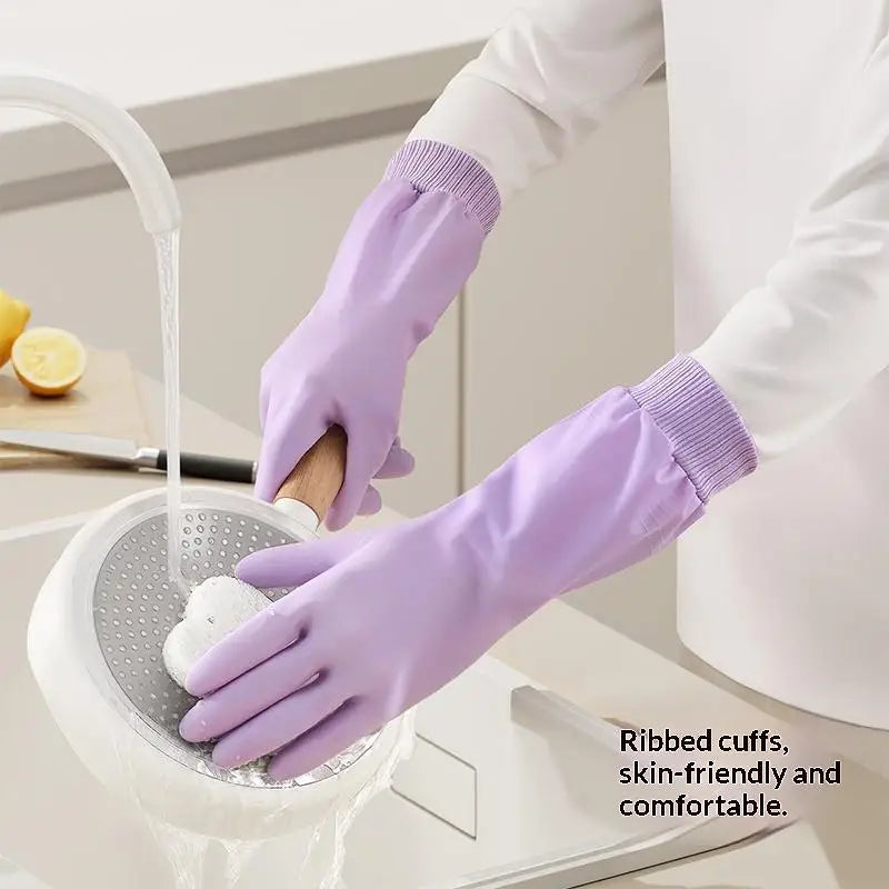 Waterproof Fleece-Lined Dishwashing Gloves – Warm & Durable Cleaning Gloves SPOT