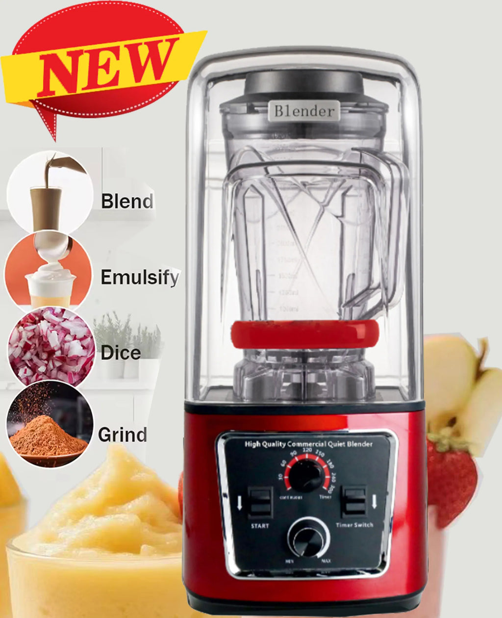 DUTRIEUX 8002 Commercial Blender 26000 RPM 2200W Heavy Duty Commercial Blender SPOT