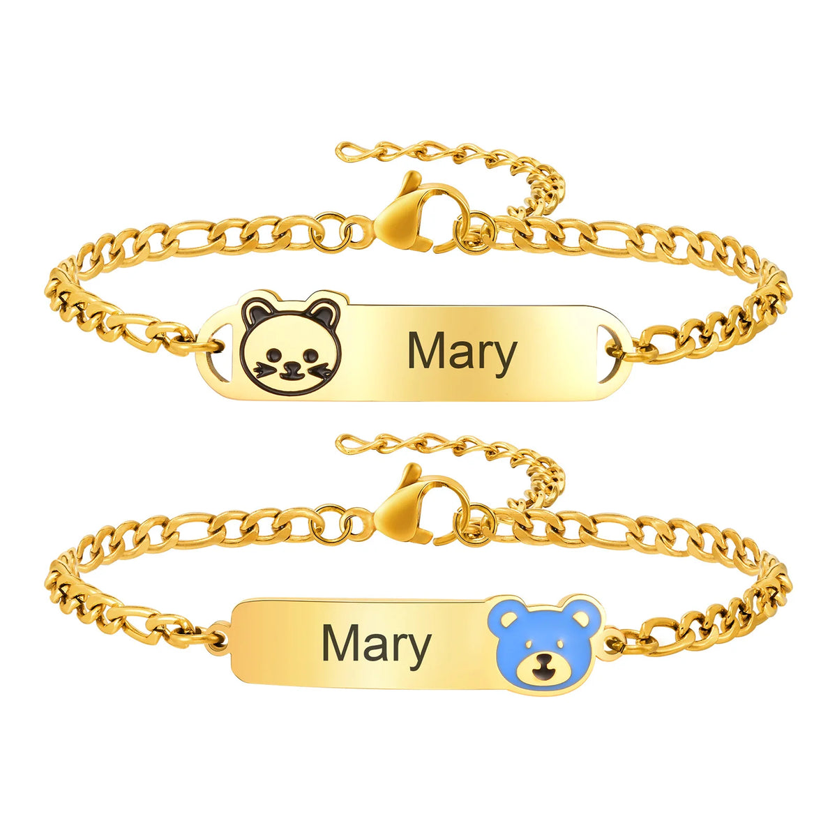 Personalized Baby Name Bar ID Bracelet – Free Engraving Personalized ID Bracelet SPOT