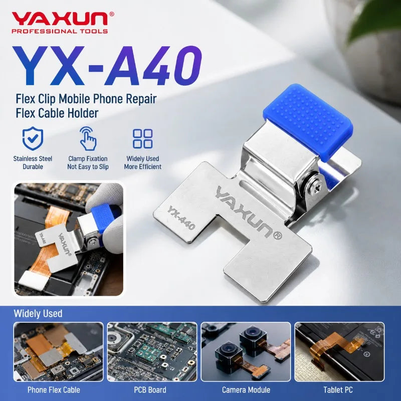 YAXUN YX-A40 PCB Soldering Clamp & Flex Cable Holder PCB Repair Clamp SPOT