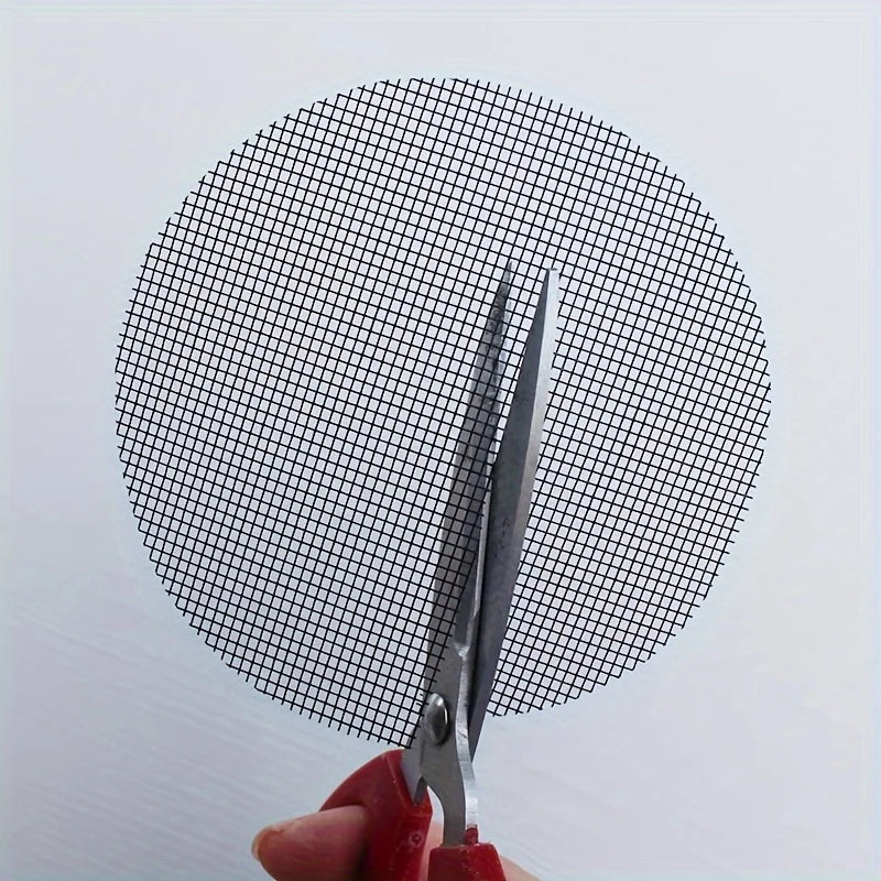 50-Pack Round Drainage Mesh Pads for Flower Pots & Bonsai Drainage Mesh Pads SPOT
