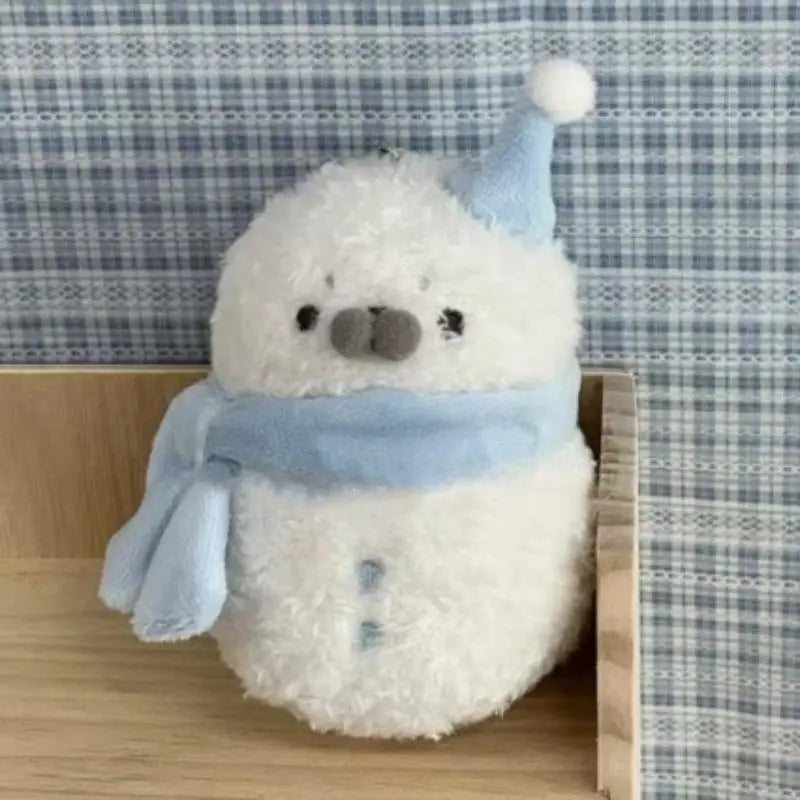 Cute Plush Seal Snowman Keychain Pendant – Backpack Charm Plush Keychain Charm SPOT