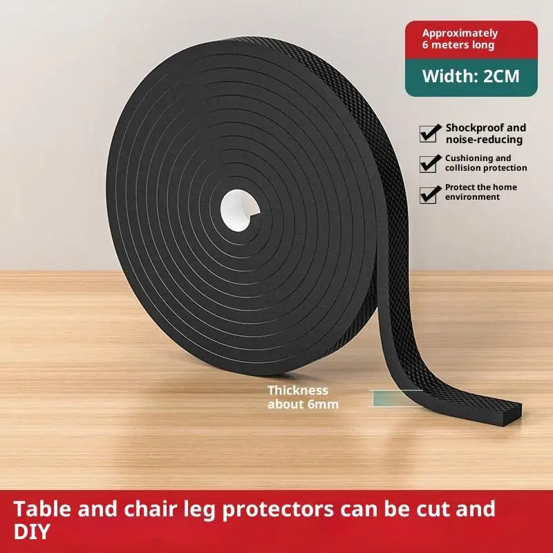 Non-Slip Furniture Pads Roll – Self-Adhesive Rubber Protectors Furniture Floor Pads SPOT 2CMX6M