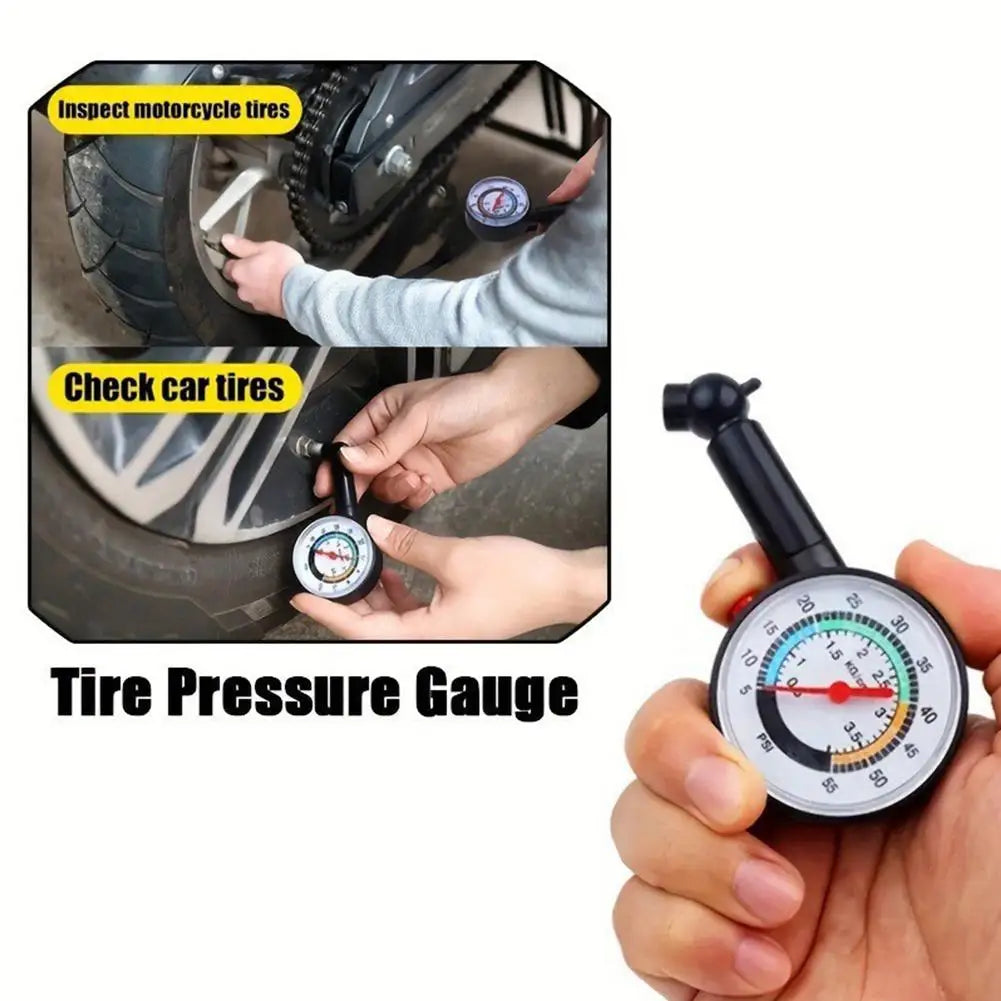 Tire Pressure Gauge – PSI & BAR for Car, Bike & Moto Tire Pressure Gauge SPOT