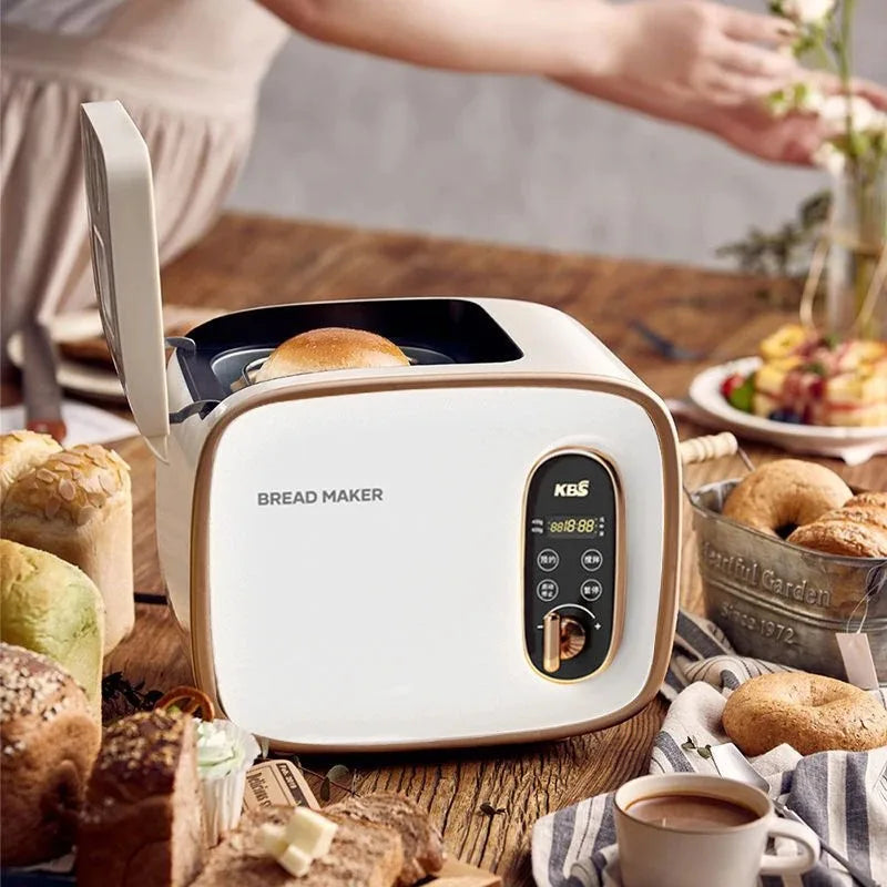 Mini Automatic Bread Maker – Timer, Keep-Warm & Noodle Dough Automatic Bread Maker SPOT