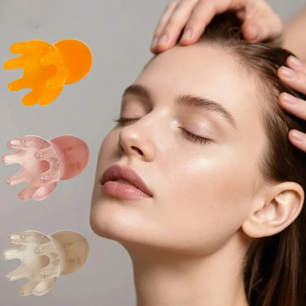 Resin Octopus Scalp Massager Comb – Gua Sha Head Massage Tool Scalp Massage Comb SPOT