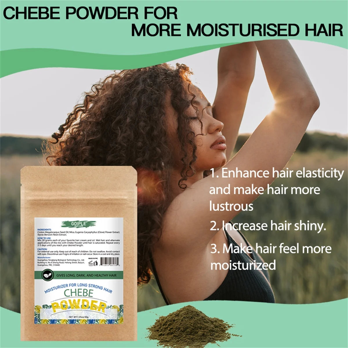 GOIPLE Chebe Hair Growth Set – Oil, Powder & Mask 7-Piece Hair Care Set SPOT