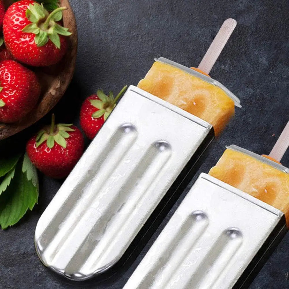 304 Stainless Steel Popsicle Mold – Reusable Ice Lolly Tray Ice Cream Mold SPOT