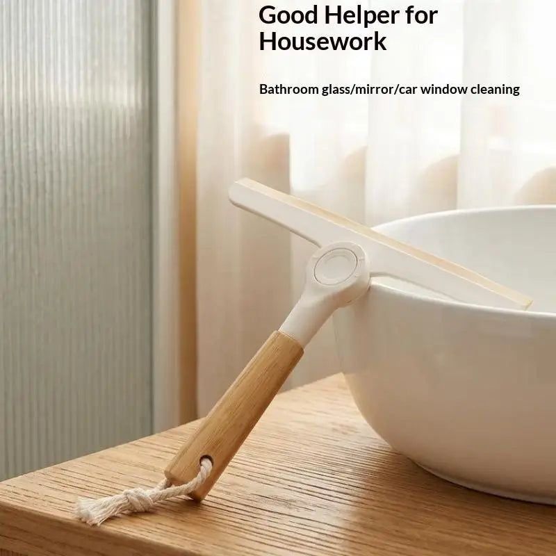 Rotating Silicone Squeegee – Streak-Free Window & Bathroom Wiper Window Squeegee SPOT