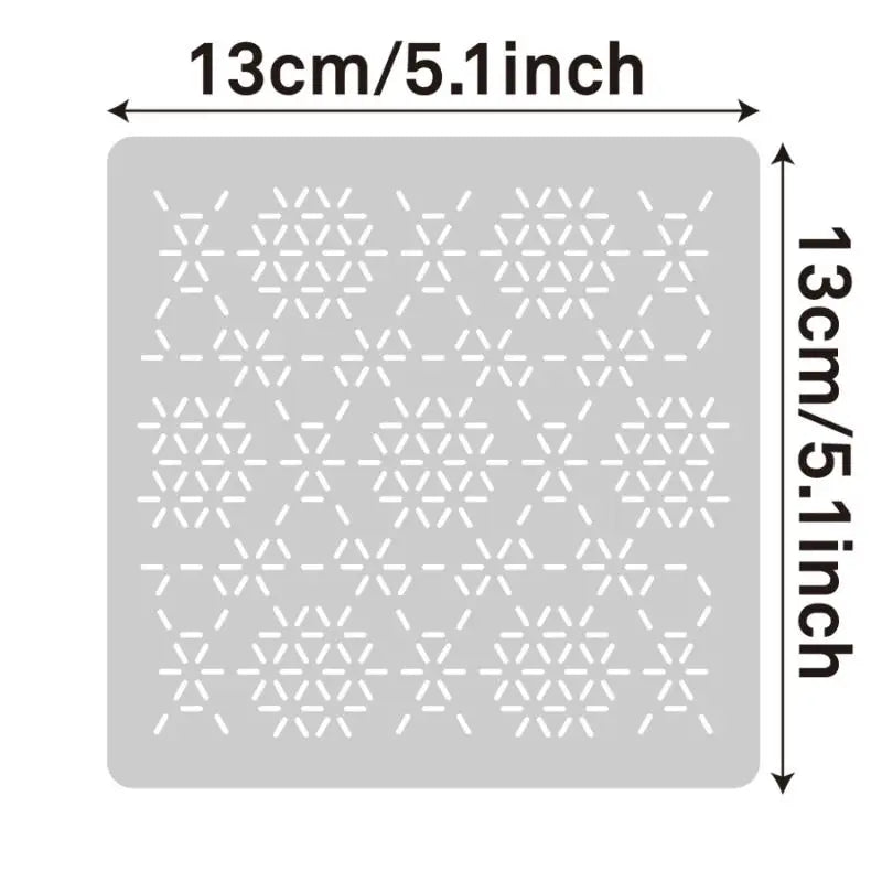Sashiko Embroidery Stencils 9/32Pc Reusable PET Templates Embroidery Stencil Set SPOT