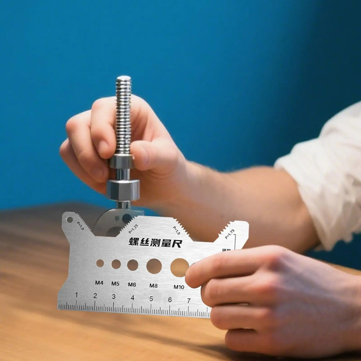 M4–M12 Screw Thread Pitch & Size Gauge – Stainless Steel Thread Pitch Gauge SPOT